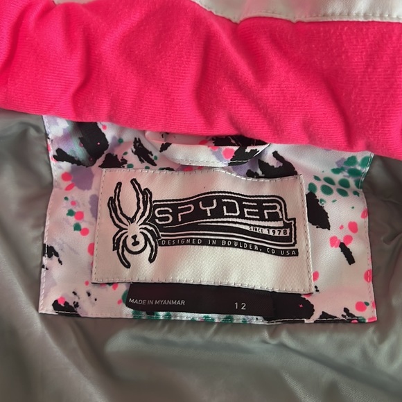 Spyder ski jacket girl size 12 - Picture 3 of 9
